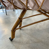 Rattan cradle with mattress
