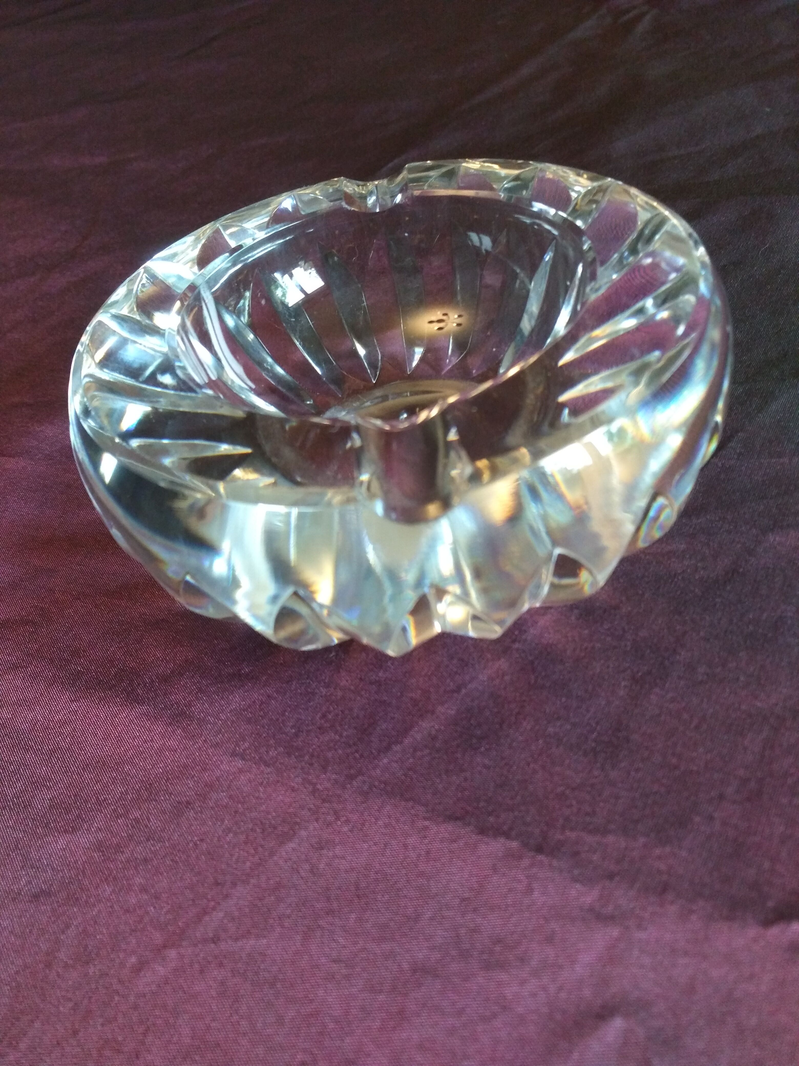 Baccarat crystal ashtray