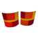 Pair of Italian wall lights in Murano glass from the 1980s.