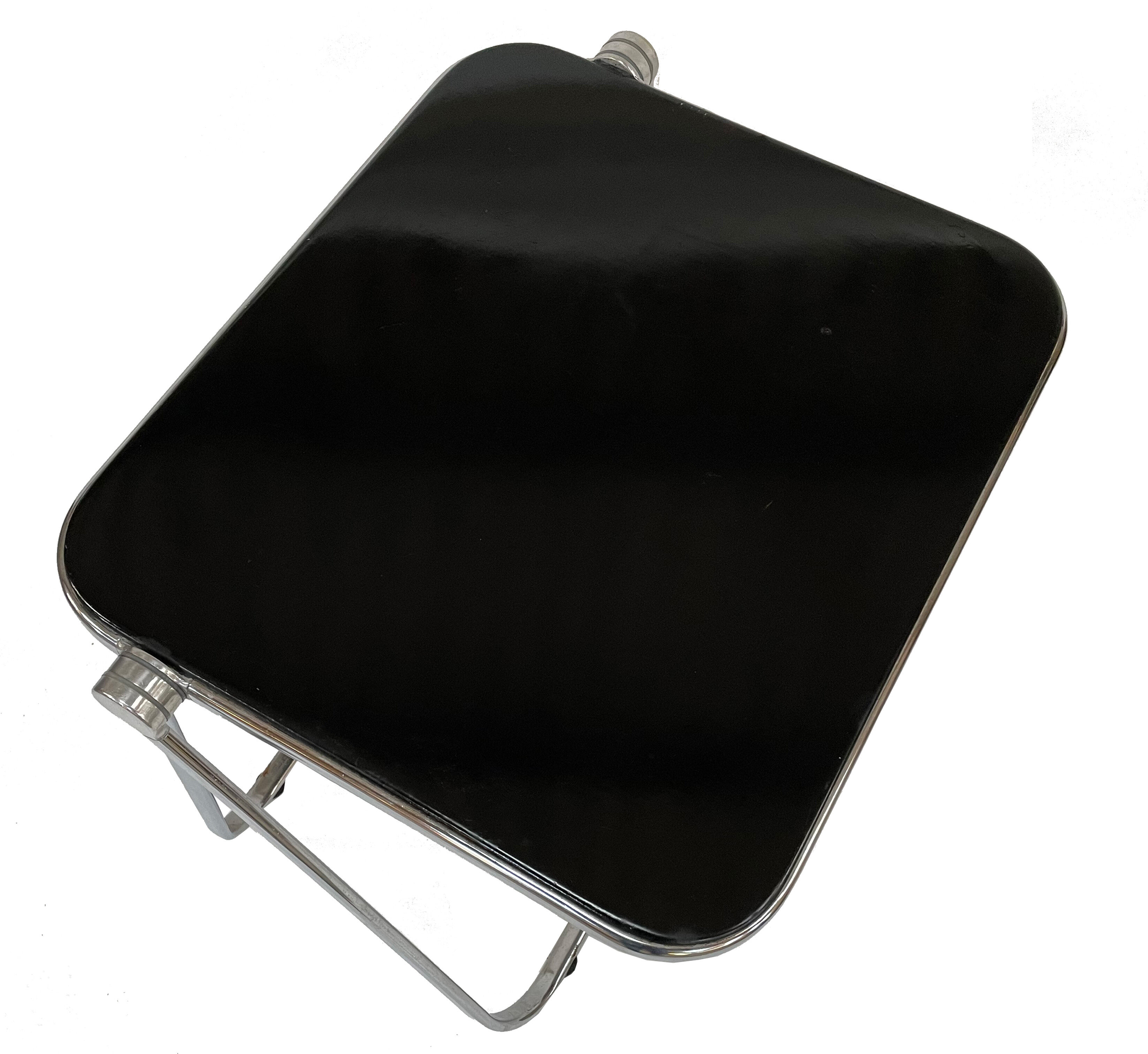 Black 'Platone' folding desk by Giancarlo Piretti for Anonima Castelli 1960's