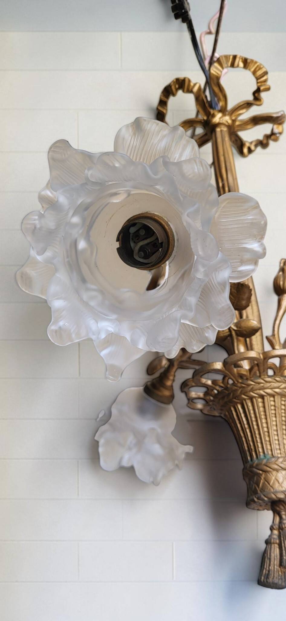 Bronze chandelier Louis XVI