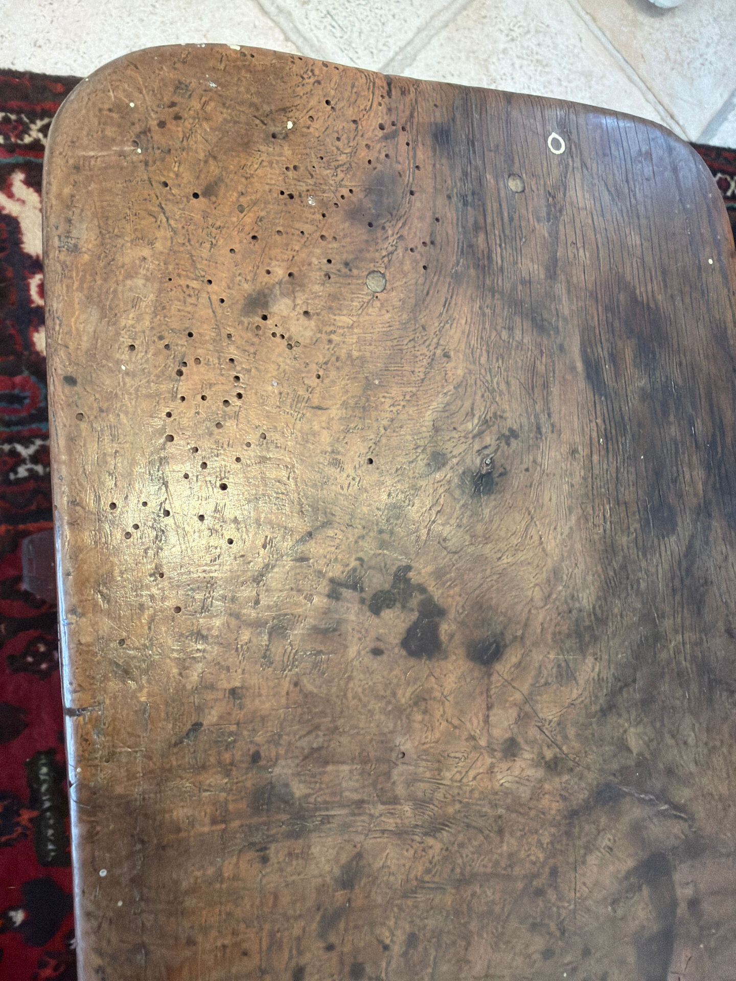 Old farmhouse bench in solid wood – Original patina