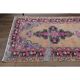 1970s Vintage Turkish Oushak Handmade Wool Cotton Orange Runner Rug 107x319
