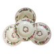 4 Longwy soup plates, Hawthorn pattern 211260
