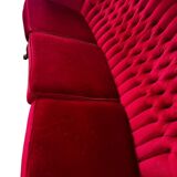 Vintage fuchsia baroque canapé / three-seater / sofa