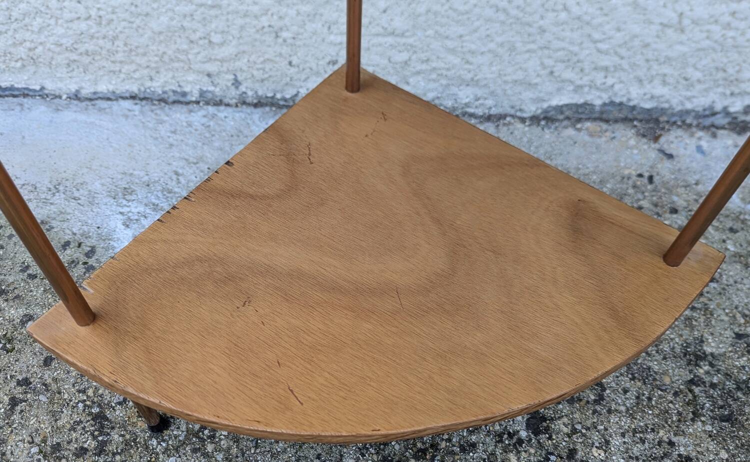 Pair of Corner Shelves 60/70 Vintage Design Console Table