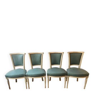 Set of 4 Louis XVI style chairs