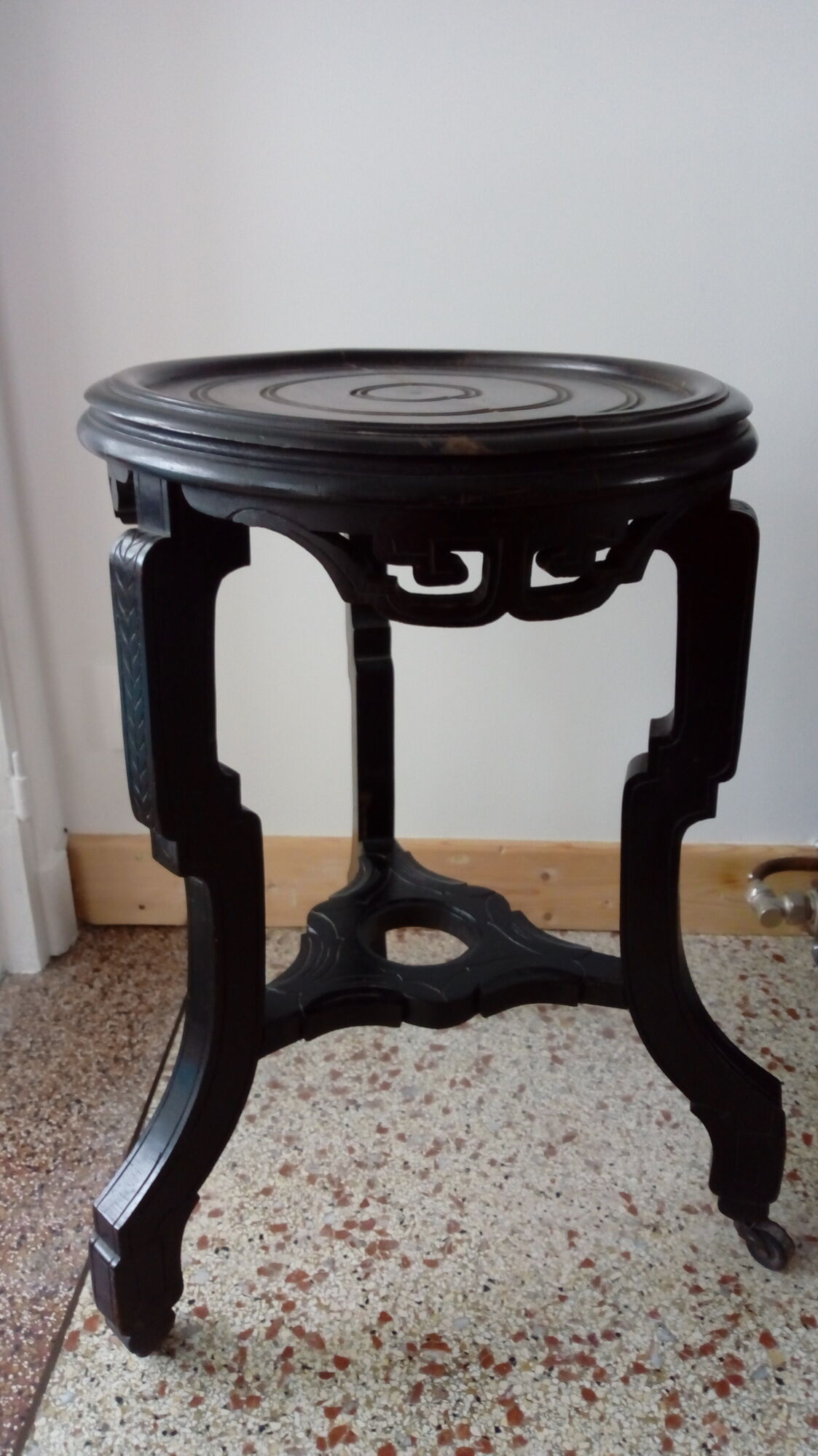 vintage wooden tripod-pocket tripod or bedside table