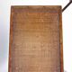 Vintage rattan and leather sideboard - 2 doors - ball feet chest