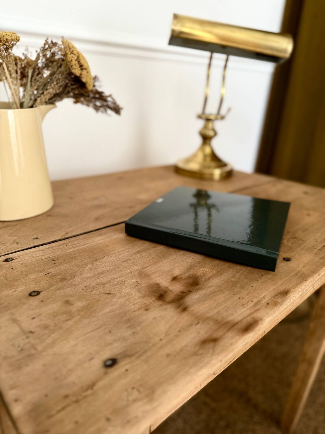 Renovated wooden side table or small desk