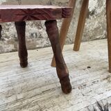 Handcrafted tripod stool