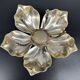metal flower with removable petals 1970s