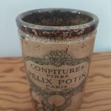 Ceramic jar jam Felix Potin 1920
