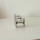 Vintage chrome wall coat rack from the 60s/70s.