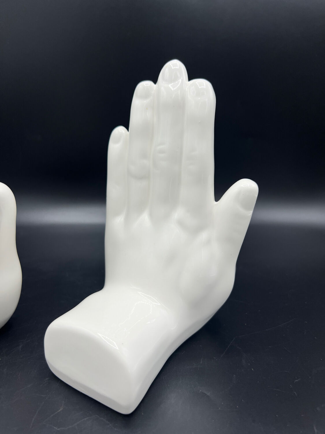 Vintage hand bookends