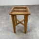 1950s wooden slat stool reconstruction