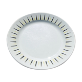 Old ceramic plate badonviller – black & yellow pattern