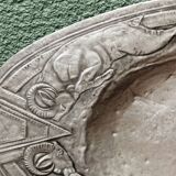 Art deco embossed pewter dish