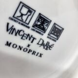 Vincent Darré X Monoprix carafe or vase in white and gold ceramic