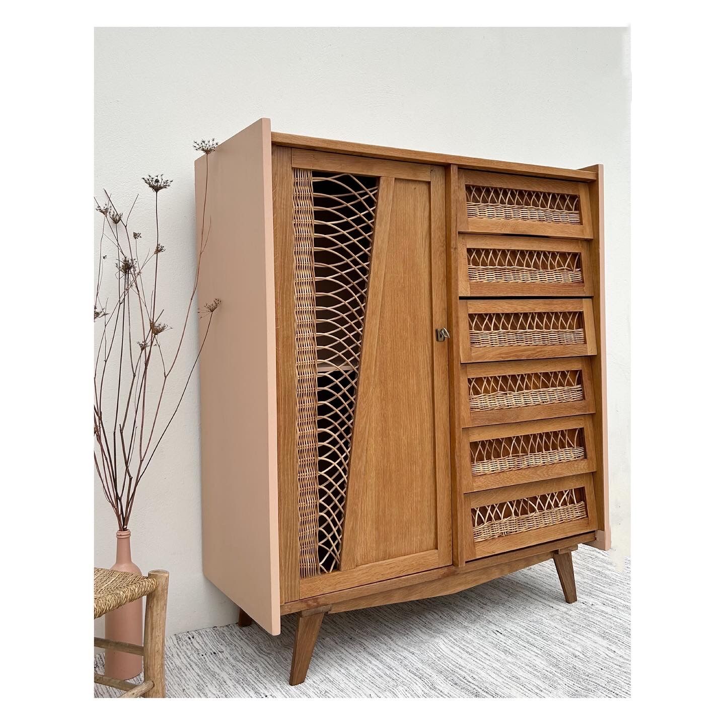 Rattan cabinet