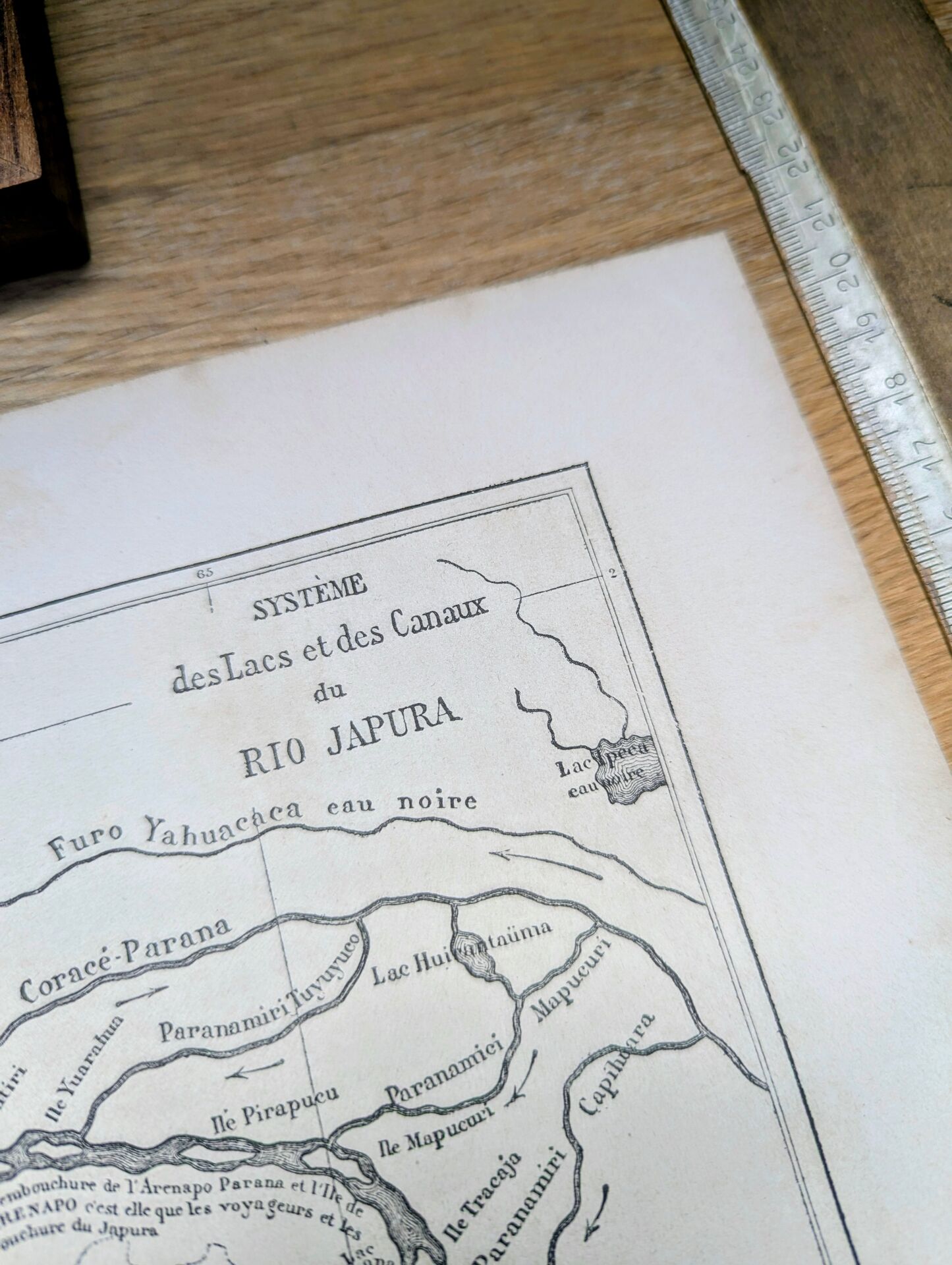The Caquetá River (Japurá). Printed illustration from 1866.
