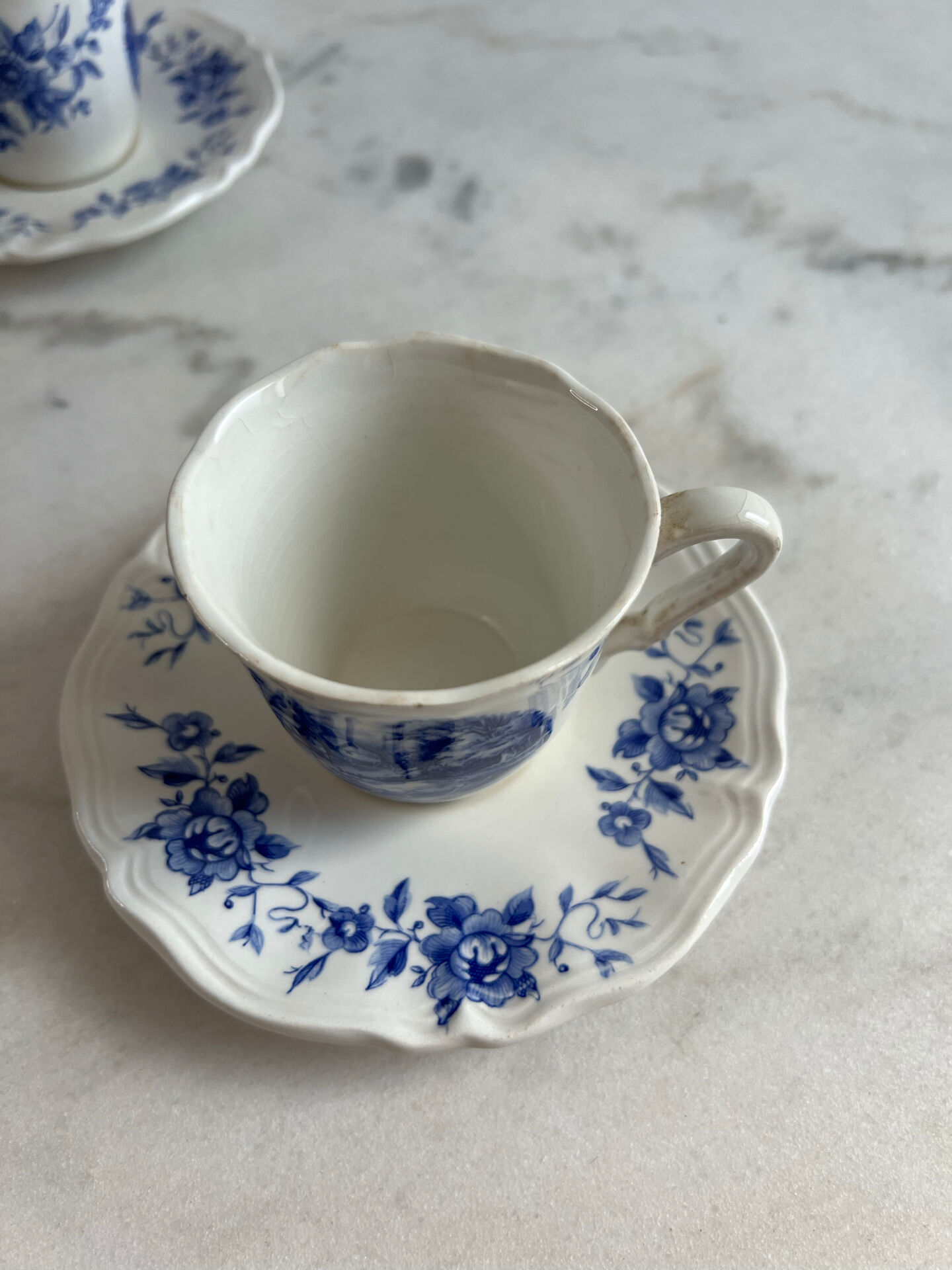 Set of 2 Sarreguemines mugs