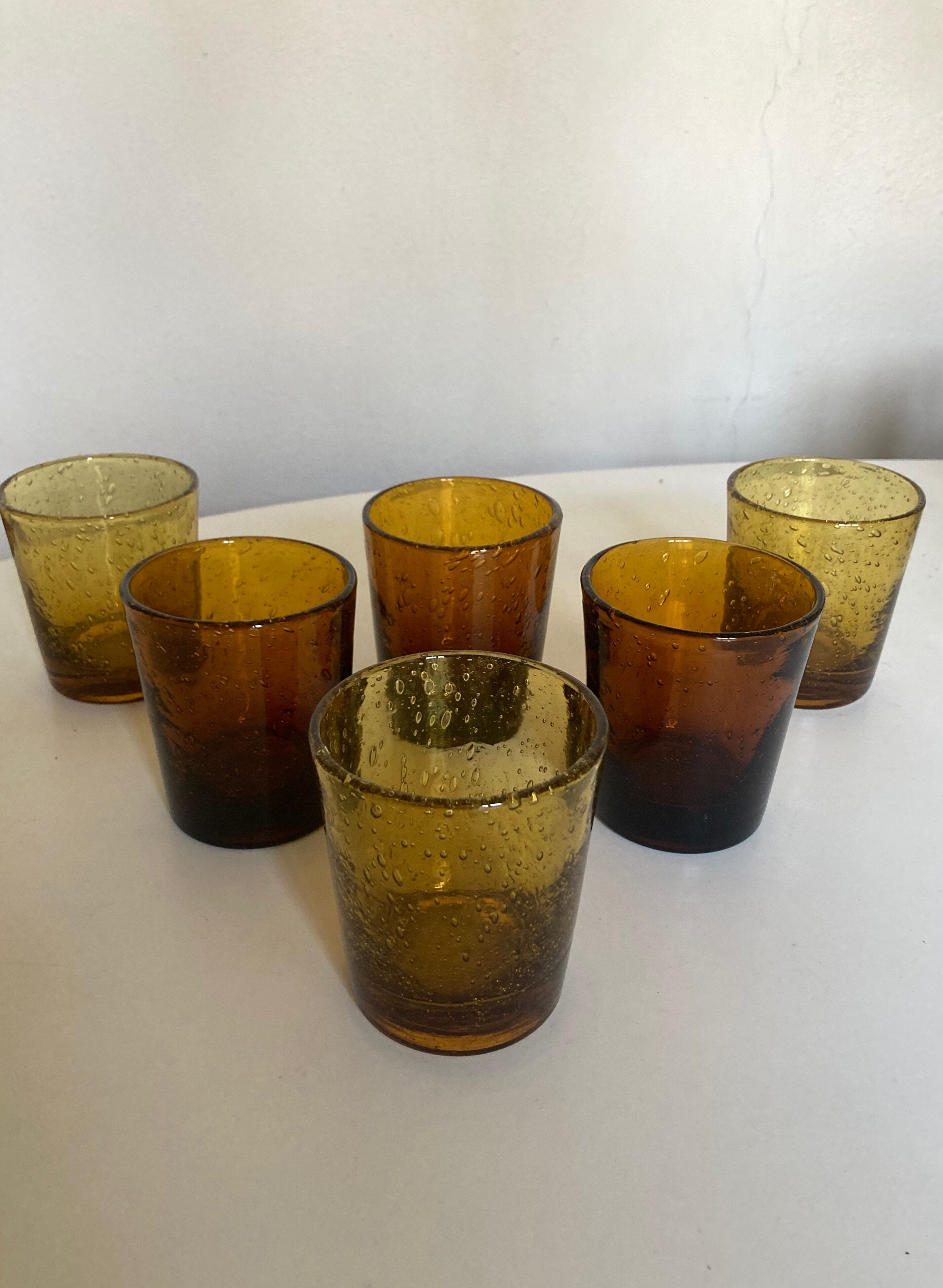 Set de 6 verres de Biot 1960