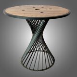 Standing table with epoxy iron base