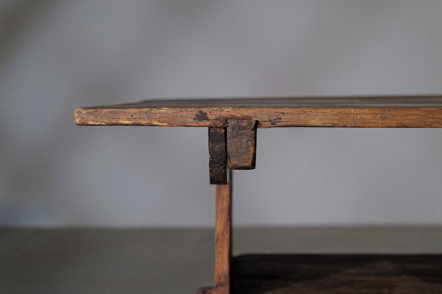 Antique workshop table - Savoyard folk art, circa 1900