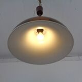 Ceiling lamp in brown and white plastic from Stilux Milano, 1960s