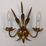Pair of wheat ear wall lights