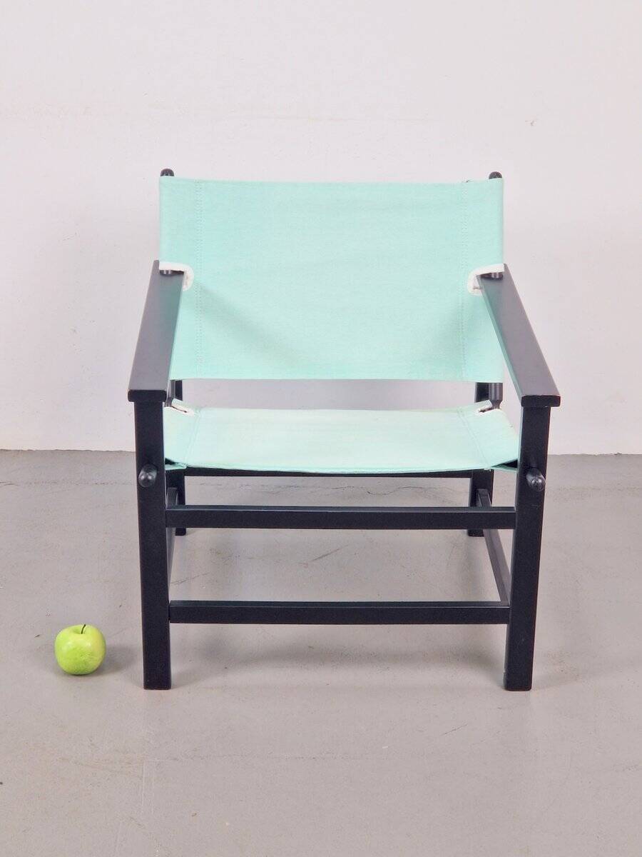 Vintage Safari Chair from Hyllinge Møbler, Denmark, 1970s