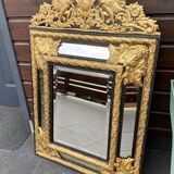 19th century mirror with parecloses