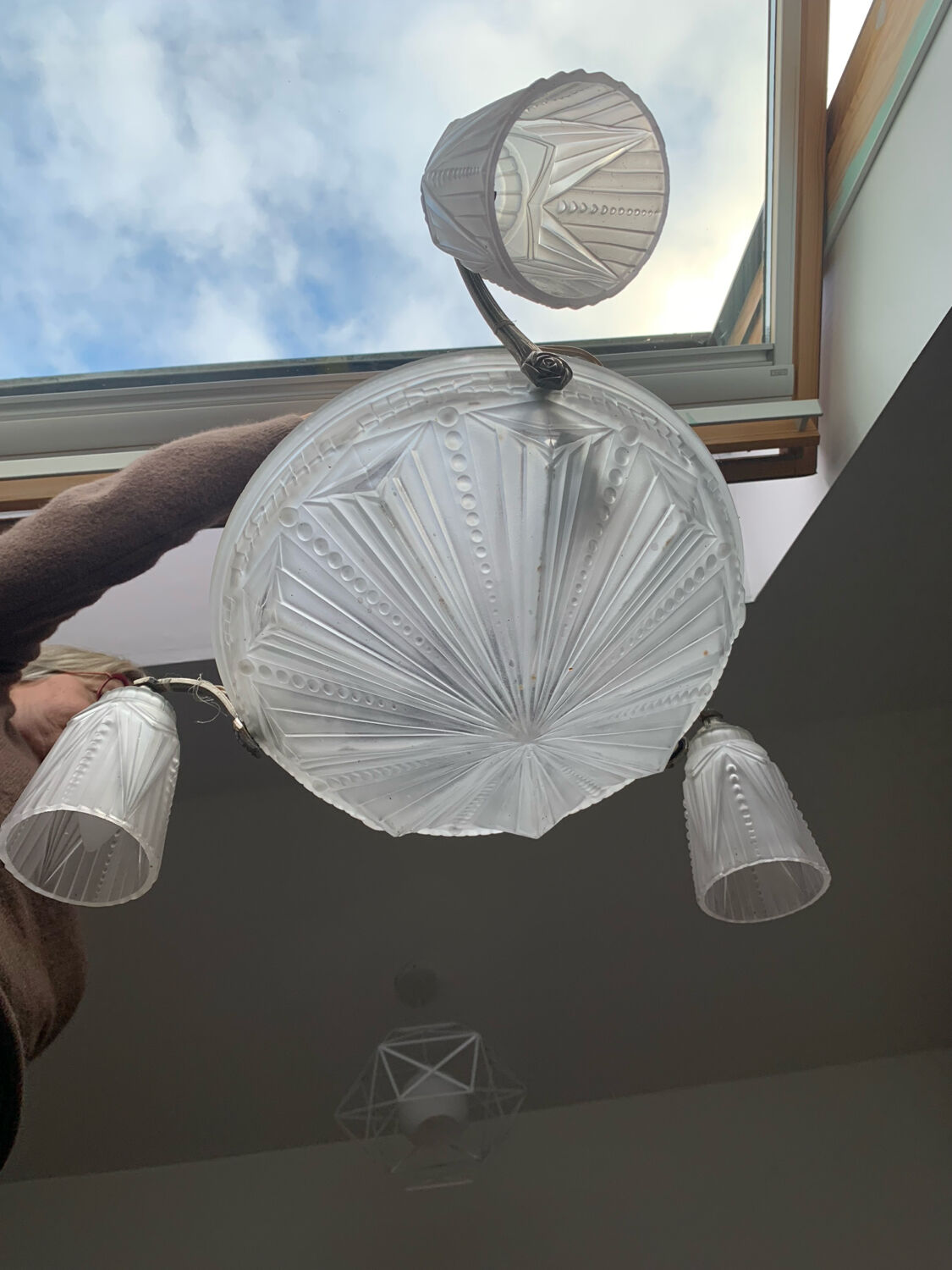 Small Art Deco chandelier