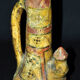Kabyle pottery titled vase late 19th century with polychrome geometric decoration