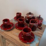 Tea, coffee, sugar, milk, chocolate service in Vallauris