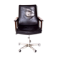 Fauteuil de bureau avec cuir noir