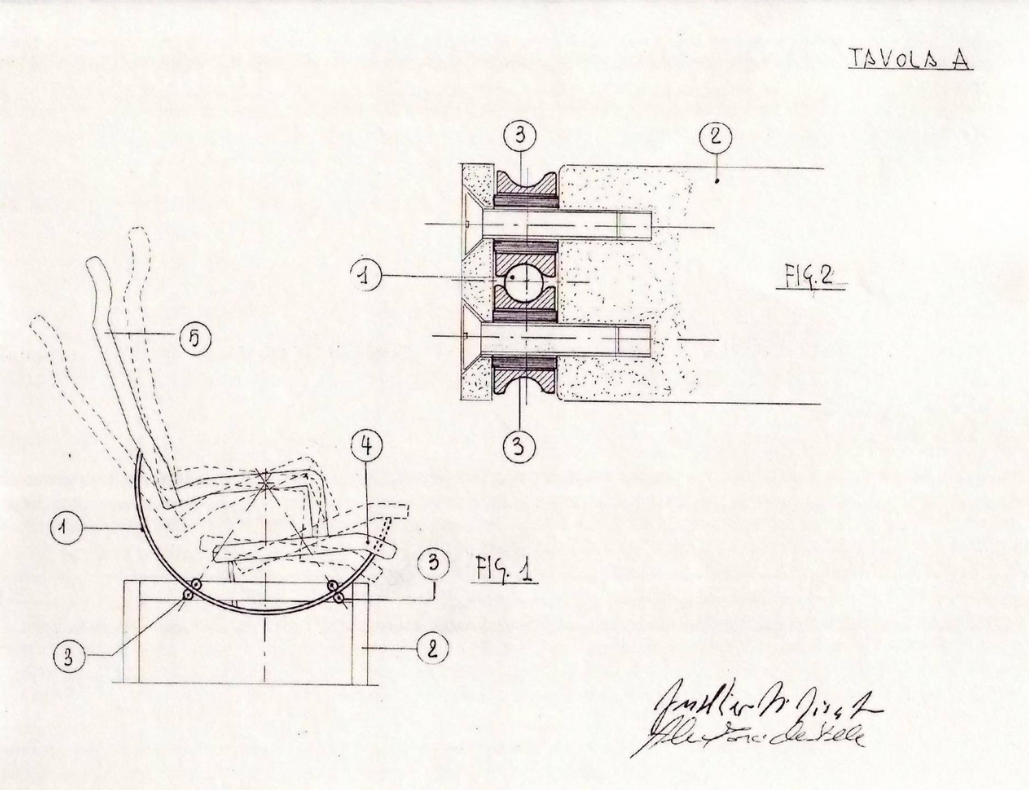 Zanotta Smirne chaise longue Gianfranco Gualtirotti