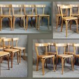Set 6 chairs bistro Baumann n°55 years 50