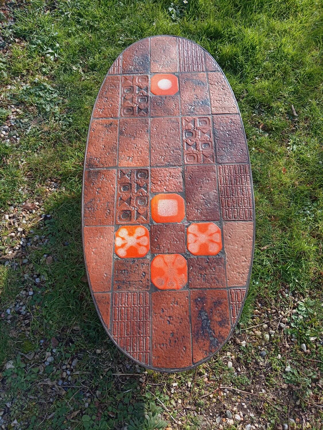 Vintage coffee table by Jean Jaffeux