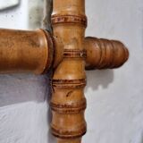 Antique French wall mirror in faux bamboo style – early 20th century