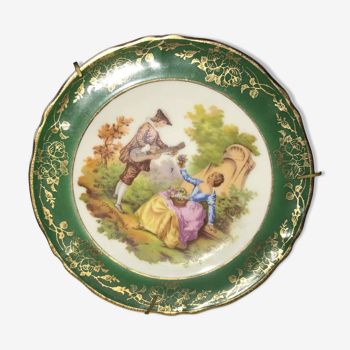 Fragonard plate with wall mount