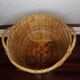 Vintage wicker plant pot