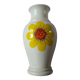 Large vintage vase with floral decoration