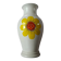 Large vintage vase with floral decoration
