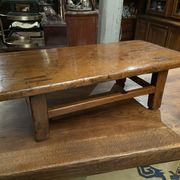 Table basse, Japon XIXe en bois massif, type Chabudai