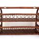 Wall shelf in wood, cannage and rattan from the 60s