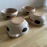 4 vintage Marais pottery bowls