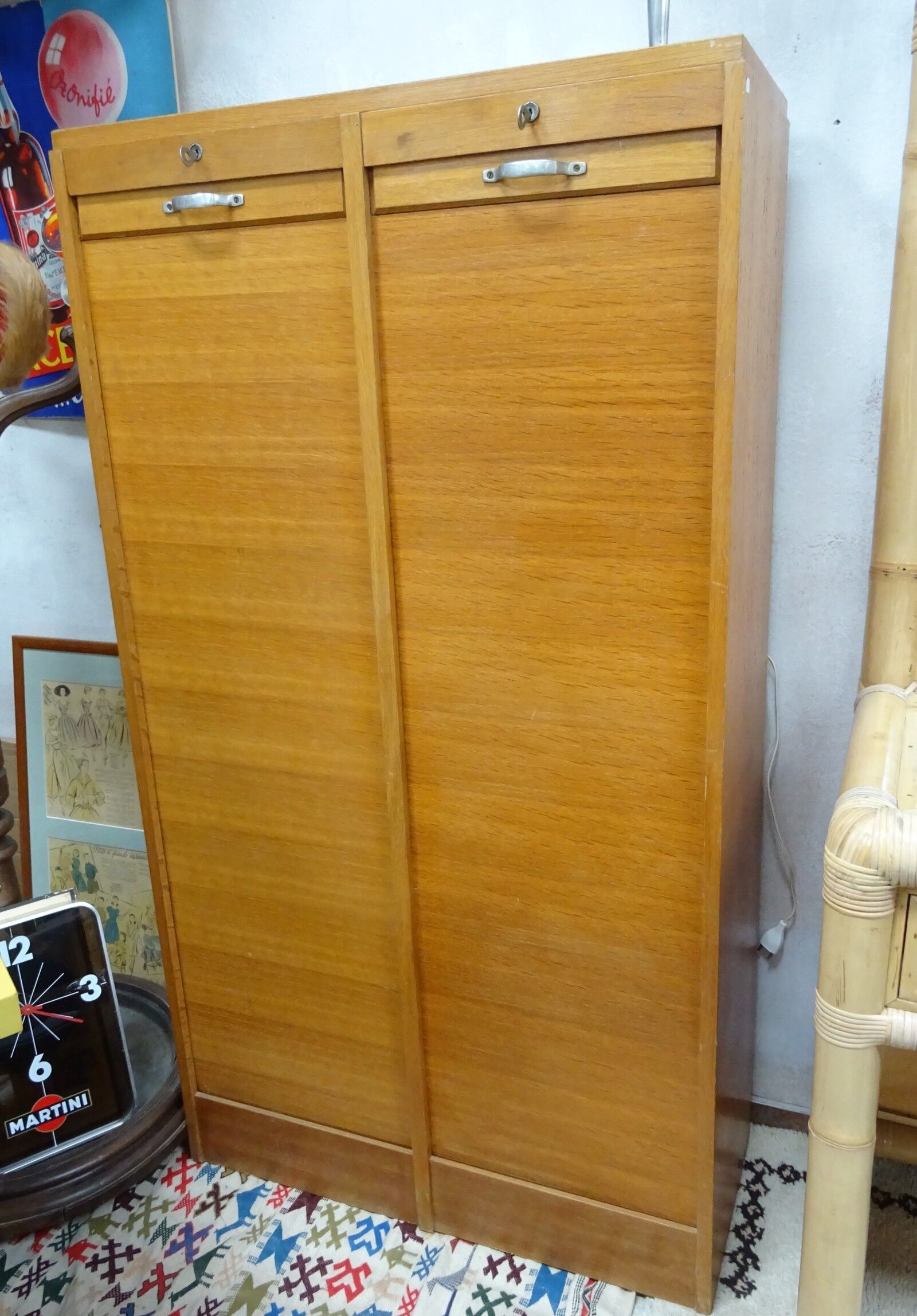 Double curtain binder