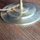 Globe table lamp in amber chiseled glass